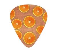 Yifhdes Lemons And Oranges Print Guitar Pick Thin Medium Heavy Gauges For Acoustic Guitar,Electric Guitar,Bass Guitar,12 Pack