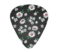 Yifhdes Little Daisy flower print Guitar Pick Celluloid Guitar Picks 12 Pack with Box includes Thin, Medium, Heavy