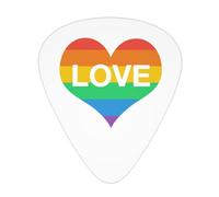 Yifhdes Love Is Love Is Love Is Love Guitar Picks 12 Pcs For Family Stylish Guitar Accessories 3 Thickness Plectrums Thin/Medium/Heavy For Guitar Players