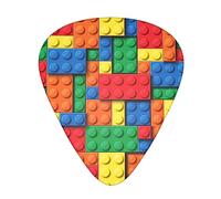 Yifhdes Luxury Colorful building blocks bricks Guitar pick Fashion Guitar Picks Suitable for Acoustic Guitar Electric Guitar Bass 0.46mm/0.71mm/0.96mm