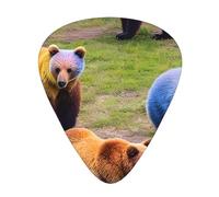 Yifhdes Many Colorful Bears Multifaceted Guitar Pick - Clear Sound, And Durability For Individualized Music Experiences.