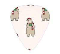 Yifhdes Merry Christmas Guitar Picks,12 Pcs Guitar Picks, Includes Thin, Medium & Heavy Gauges 3 Sizes For Acoustic Guitar
