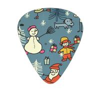 Yifhdes Merry Christmas Guitar Picks,12 Pcs Guitar Picks, Includes Thin, Medium & Heavy Gauges 3 Sizes For Acoustic Guitar