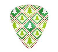 Yifhdes Merry Christmas Guitar Picks,12 Pcs Guitar Picks, Includes Thin, Medium & Heavy Gauges 3 Sizes For Acoustic Guitar