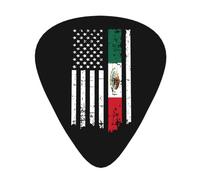 Yifhdes Mexico American Thin Line Flag Guitar Picks 12 Pcs For Guitar Electric Acoustic Guitar Mandolin Bass 3 Thickness Plectrums 0.46mm/0.71mm/0.96mm For Guitar Players
