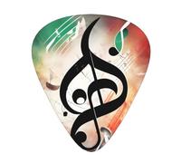 Yifhdes Music Notes Multifaceted Guitar Pick - Clear Sound, And Durability For Individualized Music Experiences.