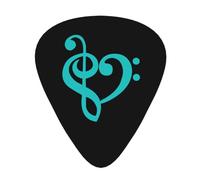 Yifhdes Musical Note Guitar Picks 12 Pcs For Guitar Electric Acoustic Guitar Mandolin Bass 3 Thickness Plectrums 0.46mm/0.71mm/0.96mm For Guitar Players