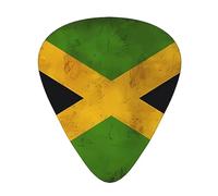 Yifhdes Old Jamaican Flag 12 Pcs Guitar Picks Set For Folk,Acoustic,Bass Guitar,Electric,Banjo Or Ukulele.Solo,Riff,Gifts