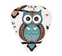 Yifhdes Owls family Printed Guitar Picks,12 Pack Premium Guitar Picks 3 Different Thickness with Storage Box,0.5/0.7/1 mm