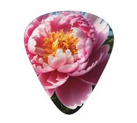 Yifhdes peony flowers blossom Printed Guitar Picks,12 Pack Premium Guitar Picks 3 Different Thickness with Storage Box,0.5/0.7/1 mm