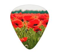 Yifhdes Poppy Flowers Vivid Petals Multifaceted Guitar Pick - Clear Sound, And Durability For Individualized Music Experiences.
