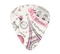 Yifhdes Romantic Paris Butterfly Multifaceted Guitar Pick - Clear Sound, And Durability For Individualized Music Experiences.