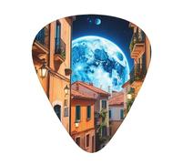 Yifhdes Space Planet Earth Printed Guitar Picks,12 Pack Premium Guitar Picks 3 Different Thickness with Storage Box,0.5/0.7/1 mm