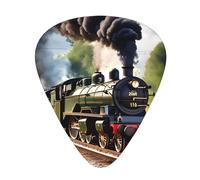 Yifhdes Steam Little Train Print Guitar Pick Thin Medium Heavy Gauges For Acoustic Guitar,Electric Guitar,Bass Guitar,12 Pack