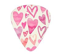 Yifhdes Thin Medium Heavy Light Guitar Pick Compatible with Cute Love Hearts, 12 Pcs Guitar Picks with Storage Box Case, Celluloid Stylish Ukulele Guitar Bass Guitar Pick Gift for Men Women