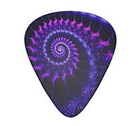 Yifhdes trippy purple tie dye Guitar Pick Celluloid Guitar Picks 12 Pack with Box includes Thin, Medium, Heavy