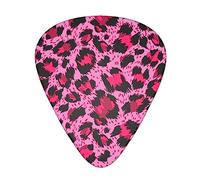 Yifhdes Unique pink cheetah leopard print Guitar pick for electric guitar, acoustic guitar, mandolin, and bass Custom Guitar Picks Thin, Medium & Heavy Gauges