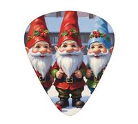 Yifhdes Xmas Funny Gnomes Printed Guitar Picks,12 Pack Premium Guitar Picks 3 Different Thickness with Storage Box,0.5/0.7/1 mm