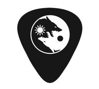 Yifhdes Yin Yang Wolves-3 Guitar Picks 12-Pack For Acoustic Guitar Bass Guitar Ukulele 3 Thickness Plectrums 0.46mm/0.71mm/0.96mm For Guitar Players