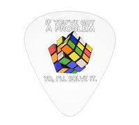 Yifhdes Yo I'Ll Solve It Guitar Picks 12 Pcs For Family Stylish Guitar Accessories 3 Thickness Plectrums 0.46mm/0.71mm/0.96mm For Guitar Players