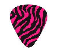 Yifhdes Zebra Tiger Leopard Pink Multifaceted Guitar Pick - Clear Sound, And Durability For Individualized Music Experiences.