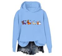 Yifinomi Dachshund Halloween Sweatshirt Cute Ghost Dogs Halloween Hoodie Halloween Pumpkin Dachshund Shirt