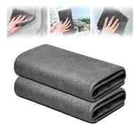 YIGAARUI Mini Size Magic Cleaning Cloths for Glass, 2pcs - Reusable Glass Cleaning Rag, Super Soft Premium Streak Free Washable Cloth Duster for Home, Kitchen, Cars, Windows