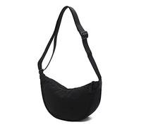 YIGEBAG Messenger Bag Solid Color Dumpling Bags Simple Adjustable Strap Fashion Portable Casual Lightweight for Weekend Vacation