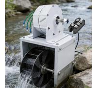 YIGECHENXIN 10000W 600RPM 3 Phase Permanent Magnet Generator, 50Hz DC/AC 12V 24V 48V Wind Turbine Generator, for Water Conservancy And Wind Power(With Base),220V