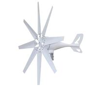 YIGECHENXIN 1000W 12V/24V Vertical Wind Power Generator with 8 Blades And Permanent Magnet Alternator Low Wind Speed Starting Suitable for Mountains, Streets, Farms,12v