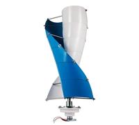 YIGECHENXIN 1000W Spiral Vertical Wind Turbine Generator, 12V 24V 48V Breeze Start Wind Power Kit with Waterproof Controller for Off-Grid Home, Garden (2 Blades),24V