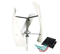 YIGECHENXIN 12000W Vertical Axis Wind Power Turbines Kit, 220V Low Start Speed High Efficiency Low Noise Maglev Windmill 3 Blades with MPPT Controller,12V