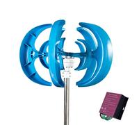 YIGECHENXIN 12v, 5-Blade 20000W Vertical Axis Wind Turbine, 12V/24V/48V/220V Low Noise Wind Generator Applicable To Home RV And Marine Use(With Controller)
