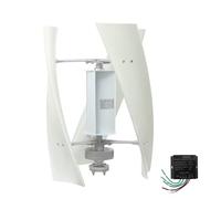 YIGECHENXIN 220V, 12V-220V Vertical Axis Wind Power Turbine Generator, 4000W 3 Blades High Efficiency Horizontal Windmill Off Grid System for Home RV Farm(With Controller)