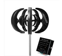 YIGECHENXIN 220V, 12V-220V Vertical Wind Turbine Generator 1000W-3000W Low Noise Small Wind Turbine Homeuse, for Wind Power And Solar Systems (Black)