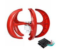 YIGECHENXIN 24V, 6000W Low Start-Up Wind Speed Wind Turbine Generator Kit,12V/24V/48V/220V Vertical Axis Wind Generator Kit Electricity Producer Equipment for Home