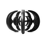 YIGECHENXIN 24V, No Noise Vertical Lantern Wind Turbine Generator,9000W 12V 24V 48V Magnetic Levitation Wind Turbine W/Controller, for Home Outdoor Garden Lighting (Black)