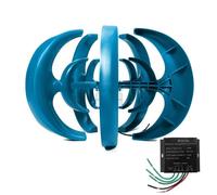 YIGECHENXIN 24V, Noiseless Vertical Wind Turbine Generator Kit, 5-Blade Wind Power Generator with Charge Controller for Hybrid Solar Wind Energy System(5000W)