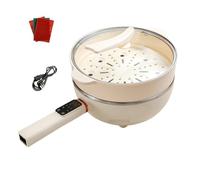 YIGECHENXIN 3.5L 4.5L 5.5L Home Non-Stick Electric Hot Pot 220V Intelligent Temperature Control Frying Pan with 1.5M Power Cord for Stir-Frying, Stewing, And Making Soup,4.5L