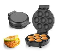YIGECHENXIN 5 in 1 Waffle Maker 1000W Electric Cake Machine Cake Maker with 5 Removable Plates for Breakfast And Afternoon Tea Use