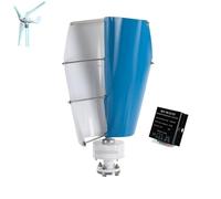 YIGECHENXIN 5000W 12V-220V Low Noise Wind Turbine Generator Kit, 2 Blade 3 Phase AC Permanent Magnet Generator with Controller for Home, Business(White/Blue),220V
