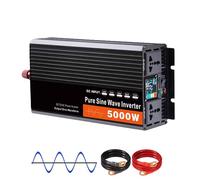YIGECHENXIN ,60V TO 110V,5000W DC 12V 24V 48V 60V 72V Pure Sine Wave Inverter Charger DC Input AC Output 110V 220V Low Frequency Solar Power Inverter Converter,72V To 110V