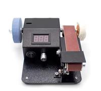YIGECHENXIN Diy Mini Belt Sander Electric, Desktop Sanding Machine Sharpening Tool Precise Speed Control for DIY, Crafts, And Precision Sanding,Package 1