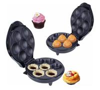 YIGECHENXIN Donut Making Machine, 5 in 1 Electric Snack Cake Machine Detachable Dessert Toaster, with 5 Removable Interchangeable Non Stick Plates