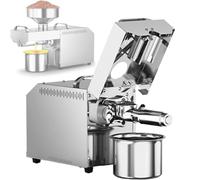 YIGECHENXIN electric Kitchen Olive Oil press 750W Digital display Stainless Steel Oil pressing tools Simple and convenient operation(0°-300°)