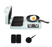 YIGECHENXIN Electric Toaster with 180° Tilt, Versatile Breakfast Maker Multifunctional All-In-One Breakfast Machine Say Goodbye To Panic Suitable for Thawing