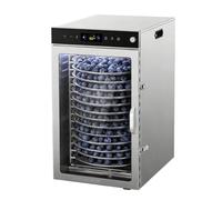YIGECHENXIN Full Stainless Steel Food Dryer, 16 Trays Large Capacity Temperature Control Industrial Jerky Beef Dehydrater Easy To Clean for Dog Treats, Fruit, Vegetables,110V
