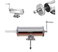 YIGECHENXIN Home Made Sausage Maker Machine, Enlarge The Barrel Minced Meat Hand-Crank Sausage Stuffer with Easy Manual Crank Suitable for Hot Dogs, Sausages And Salami,29.5cm