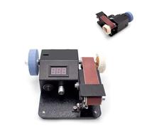 YIGECHENXIN Home Mini Sanding Machine, Diy Mini Belt Sander Electric Open Edge Bench Sander 7 Speed Regulation Suitable for Polishing Wood, Metal Knives,Package 1