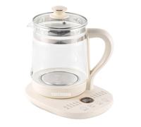 YIGECHENXIN Multifunctional Glass Electric Kettle Household Split-Type Tea Pot Smart Touch Panel 24-Hour Appointment Timer (800W-1.8L)